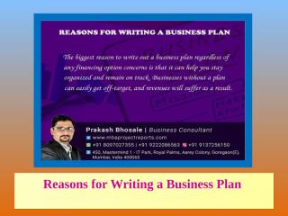 Reasons for Writing a Business Plan.pptx