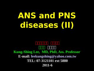 2011-6 ANS and PNS-II.ppt