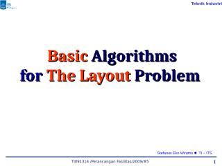 07 PF#07 Algorithm for Layout Problem.ppt