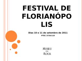 Festival de Florianópolis.pptx