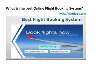 What is the best Online Flight Booking System.pptx