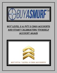 Buy Level 2 & PVT 2 CSGO Accounts And Start Calibrating Yourself Account Again.pdf
