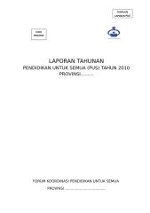 Tamplete Laporan PUS 2010_edit Okt_ Bagian I-III.1.doc